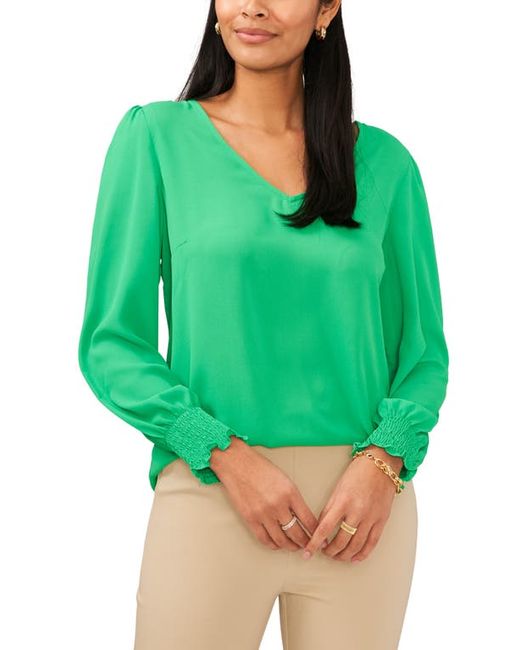 Chaus Smocked Cuff Top in at