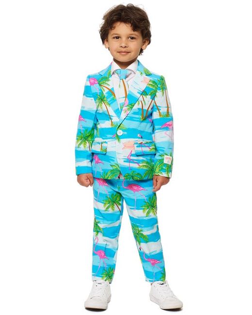 OppoSuits Flaminguy Two-Piece Suit with Tie in at