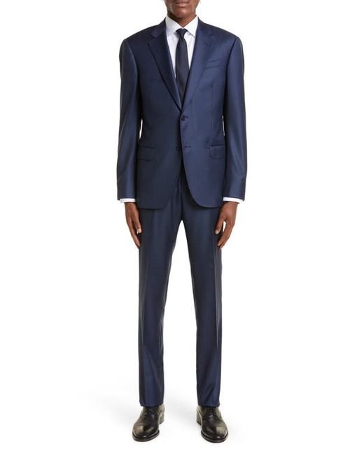 Emporio Armani G Line Sharkskin Wool Suit in at