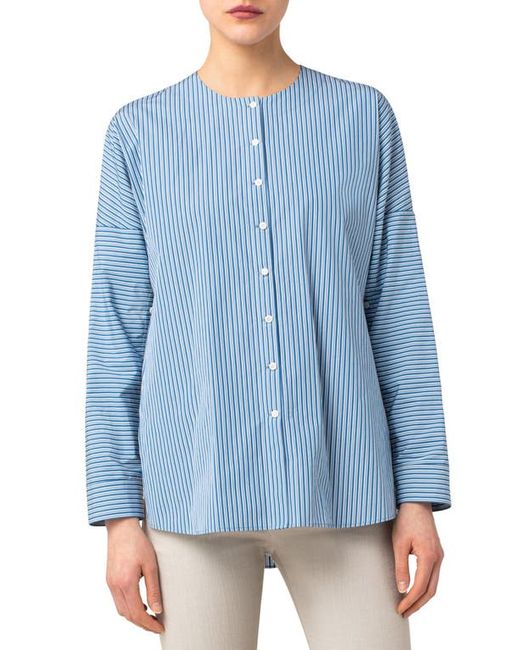 Akris Punto Stripe Button-Up Shirt in at