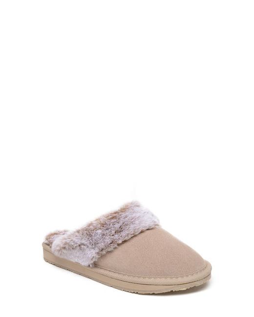 Minnetonka Frosted Faux Fur Lined Slipper in at