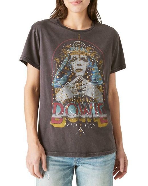 Lucky Brand Bowie Embellished Graphic Tee in at