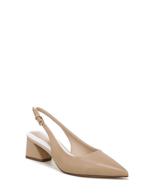Franco Sarto Racer Slingback Pointed Toe Pump in Nude/Nude at