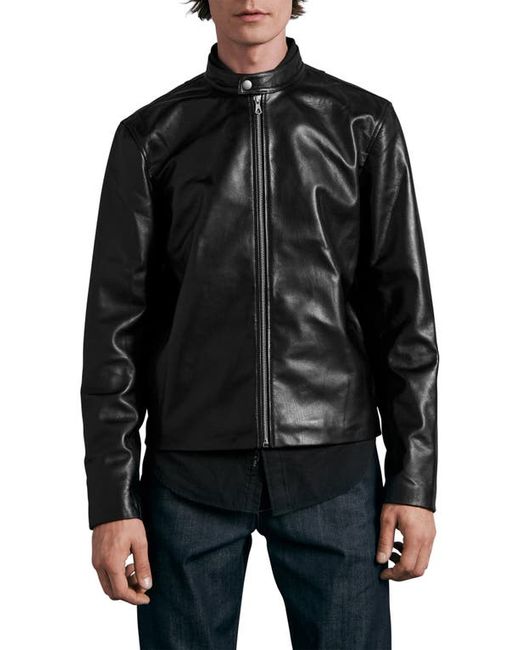 Rag & Bone Icon Archive Cafe Racer Leather Jacket in at