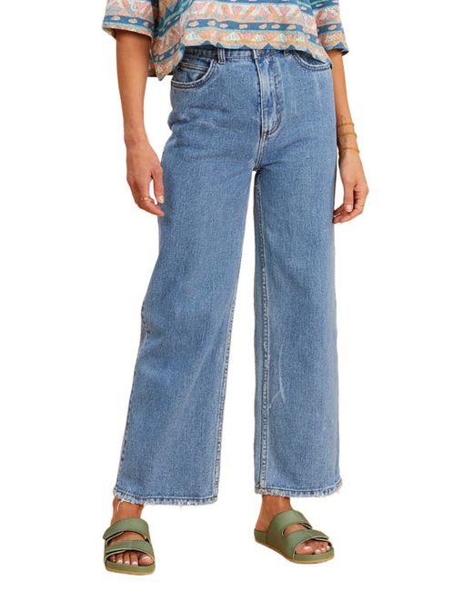 Billabong Chill Out High Rise Wide Leg Jeans in at