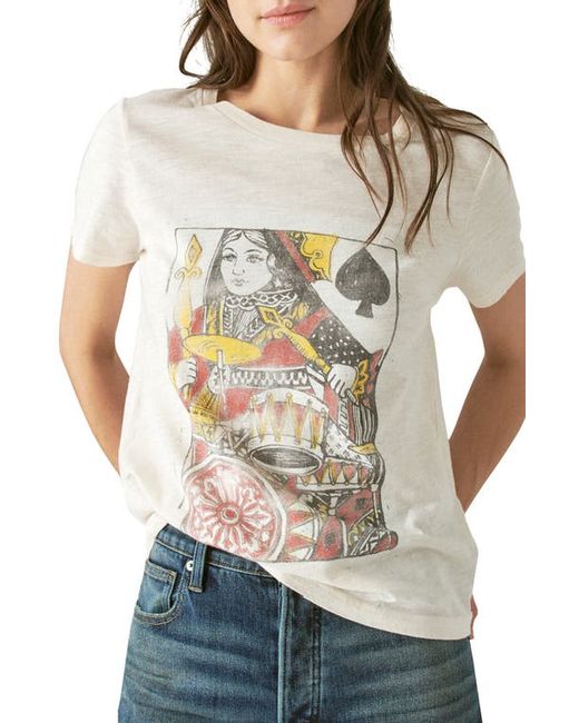 Lucky Brand Queen of Spades Cotton Graphic Tee in at