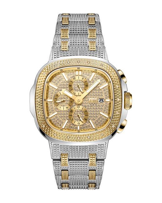 Jbw Heist Diamond Two-Tone Bracelet Watch 47.5mm 0.20 ctw in at
