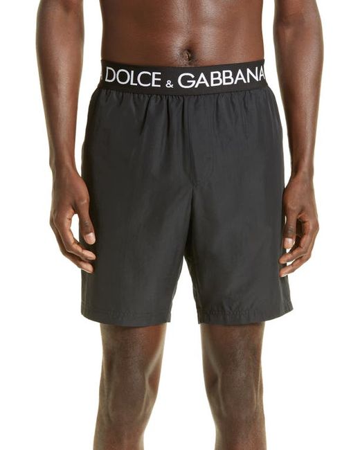 Dolce & Gabbana Logo Swim Trunks in at