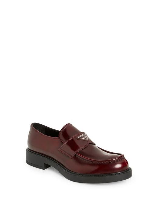 Prada Chocolate Loafer in at