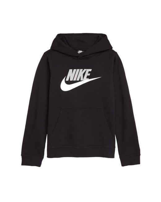 Nike Sportswear Club Fleece Hoodie in Black/Lt Smoke Grey at