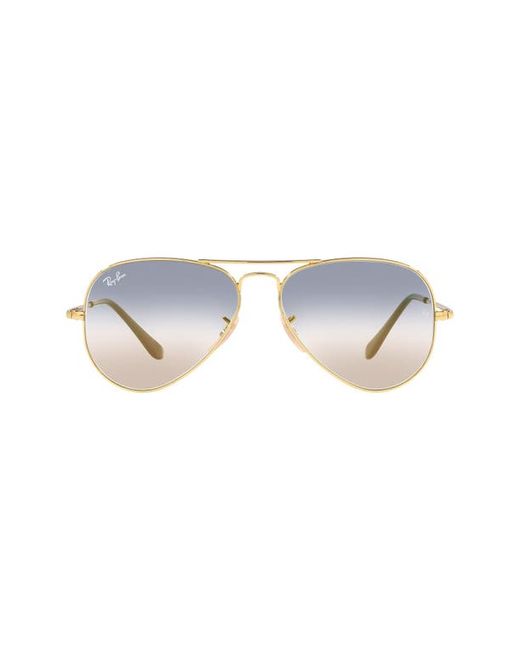 Ray-Ban 62mm Gradient Oversize Pilot Sunglasses in Arista/Clear at