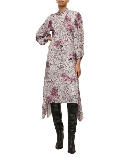 AllSaints Floral Long Sleeve Dress in at