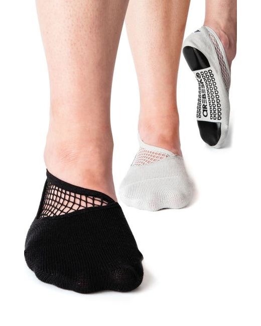 Arebesk Boxerella 2-Pack No-Slip Closed Toe Socks in at
