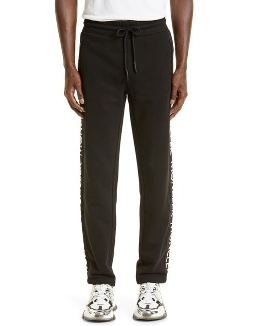 Moncler Logo Tape Cotton Sweatpants in at