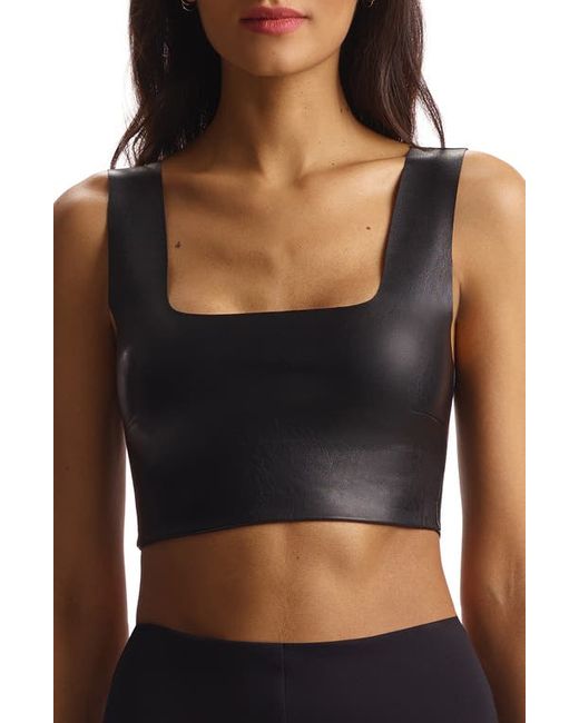 Commando Faux Leather Crop Top in at