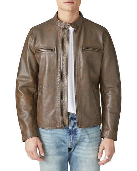 Lucky Brand Bonneville Washed Leather Jacket in at