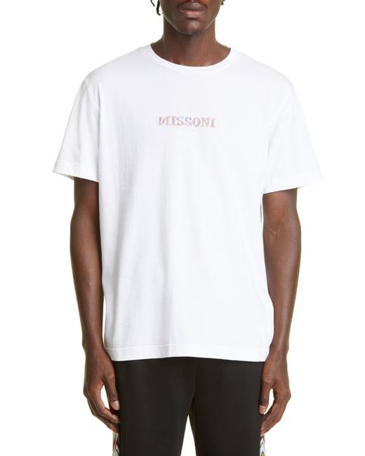 Missoni Embroidered Cotton Logo Tee in at