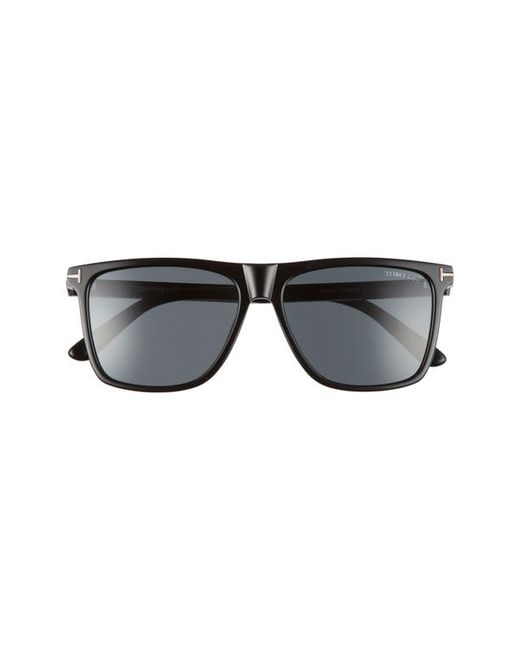 Tom Ford Fletcher 57mm Sunglasses in Shiny Smoke at