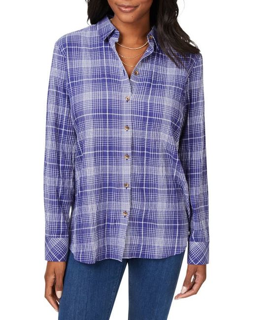 Foxcroft Rhea Plaid Easy Care Button-Up Shirt in at
