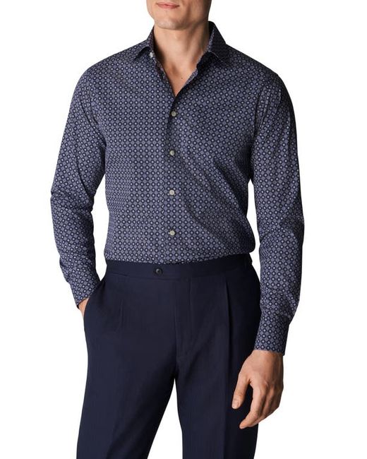 Eton Contemporary Fit Medallion Cotton Dress Shirt in at