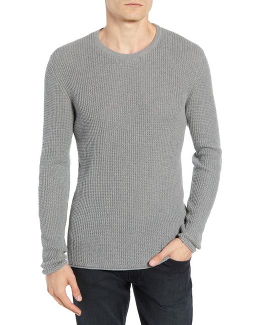 Billy Reid Regular Fit Waffle Crewneck Pullover in at