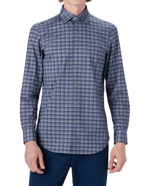 Bugatchi OoohCotton Tech Check Button-Up Shirt in at