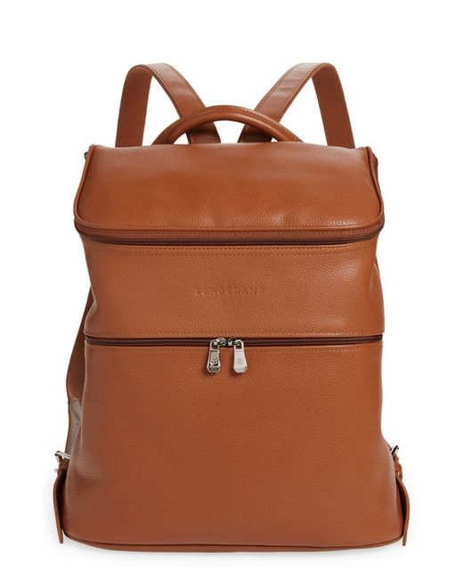 Longchamp Le Foulonné Leather Backpack in at