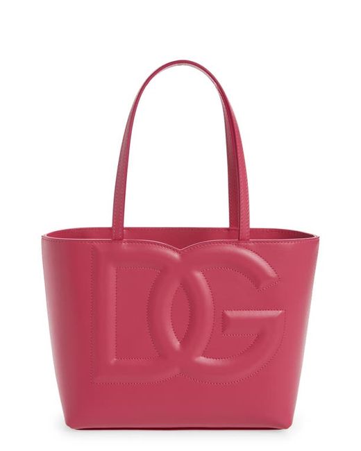 Dolce & Gabbana Large DG Logo Leather Tote in at