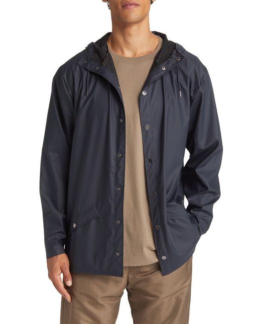 Rains Lightweight Hooded Waterproof Rain Jacket in at
