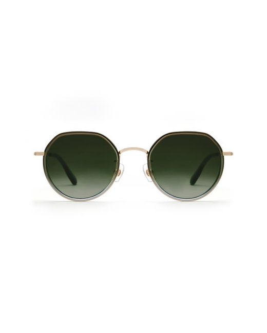 Krewe Calliope 51mm Gradient Round Sunglasses in Matcha at