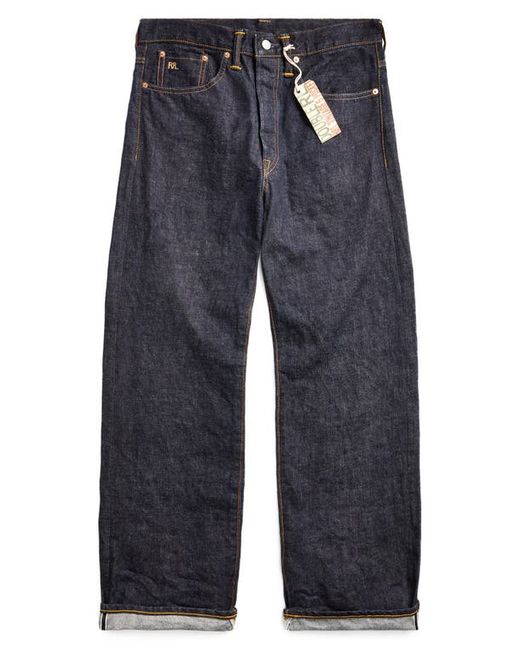 Double RL Relaxed Fit Jeans in East/West Rinse at