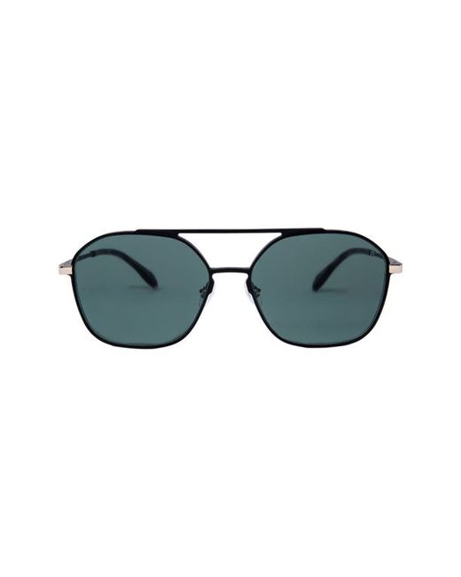 Mita Sustainable Eyewear Duomo 58mm Aviator Sunglasses in Matte Black at