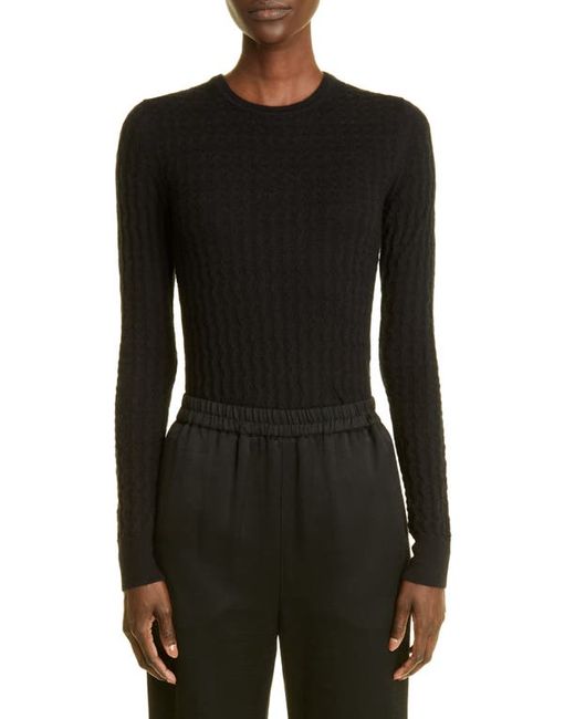 Co Featherweight Waffle Stitch Cashmere Sweater in at