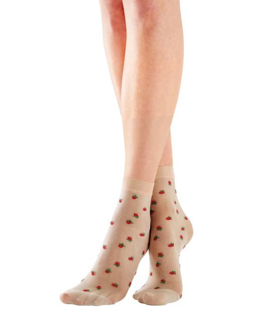Pretty Polly Strawberry Anklet Socks in at
