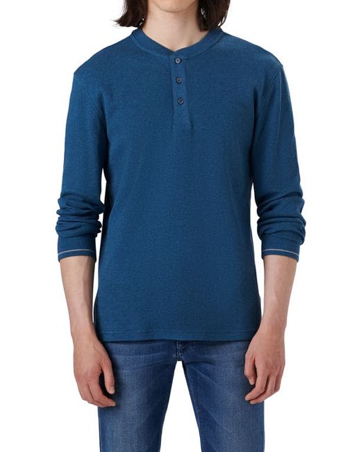 Bugatchi Regular Fit Long Sleeve Waffle Knit Henley in at
