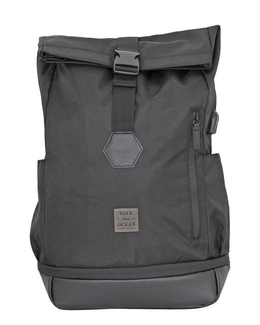 Save The Ocean Recycled Polyester Backpack in at
