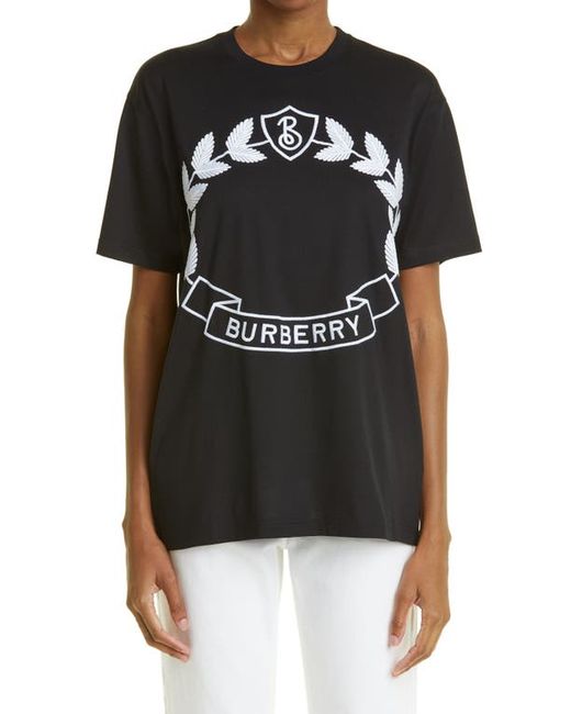 Burberry Oversize Cotton Graphic Tee in at