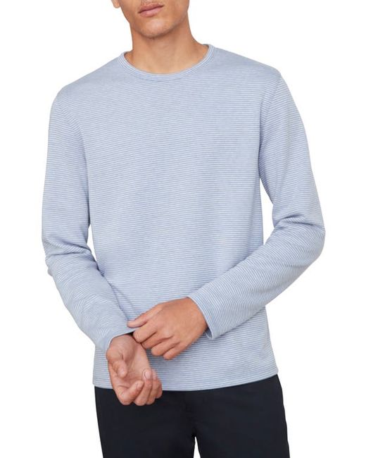 Vince Double Stripe Long Sleeve T-Shirt in Coastal/Colony at