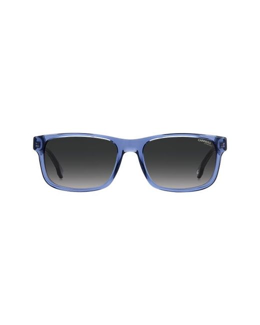 Carrera 57mm Rectangular Sunglasses in Grey Shaded at