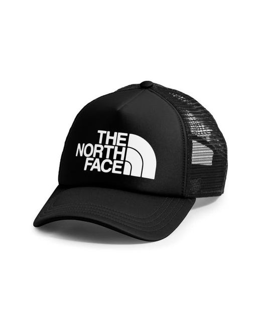 The North Face Logo Trucker Hat in Black/Tnf at