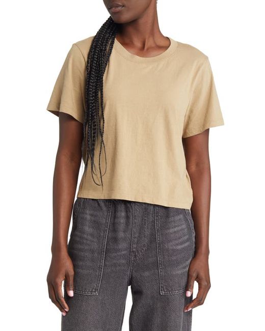 Madewell Bella Softfade Cotton Crop T-Shirt in at