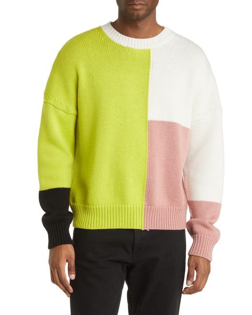 Frame Gender Inclusive Colorblock Merino Wool Sweater in at