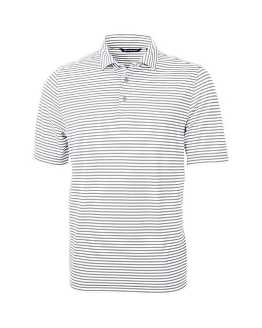 Cutter and Buck Virtue Eco Piqué Stripe Polo in at