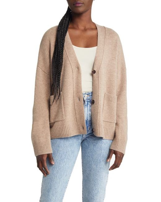 Rails Lindi Oversize Wool Cashmere Crop Cardigan in at