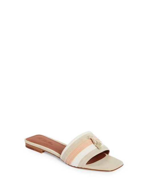 Loro Piana Charms Pleated Slide Sandal in at