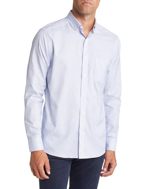 Johnston & Murphy Dash Grid Button-Up Shirt in at