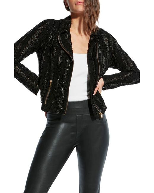 AS by DF Safe and Sound Woven Leather Jacket in at