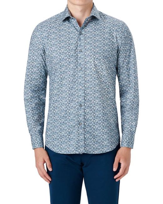 Bugatchi Shaped Fit Liberty Print Button-Up Shirt in at