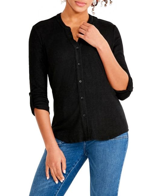 Nic+Zoe Sweet Dreams Roll Sleeve Button-Up Shirt in at