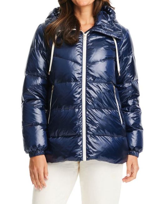 Kate Spade New York short down hooded puffer jacket in at